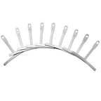 Miwayer Multispec Radius Gauge 9Pcs Set, Handy Under String Measuring Tools for Guitar Fretboard Radius Calibration