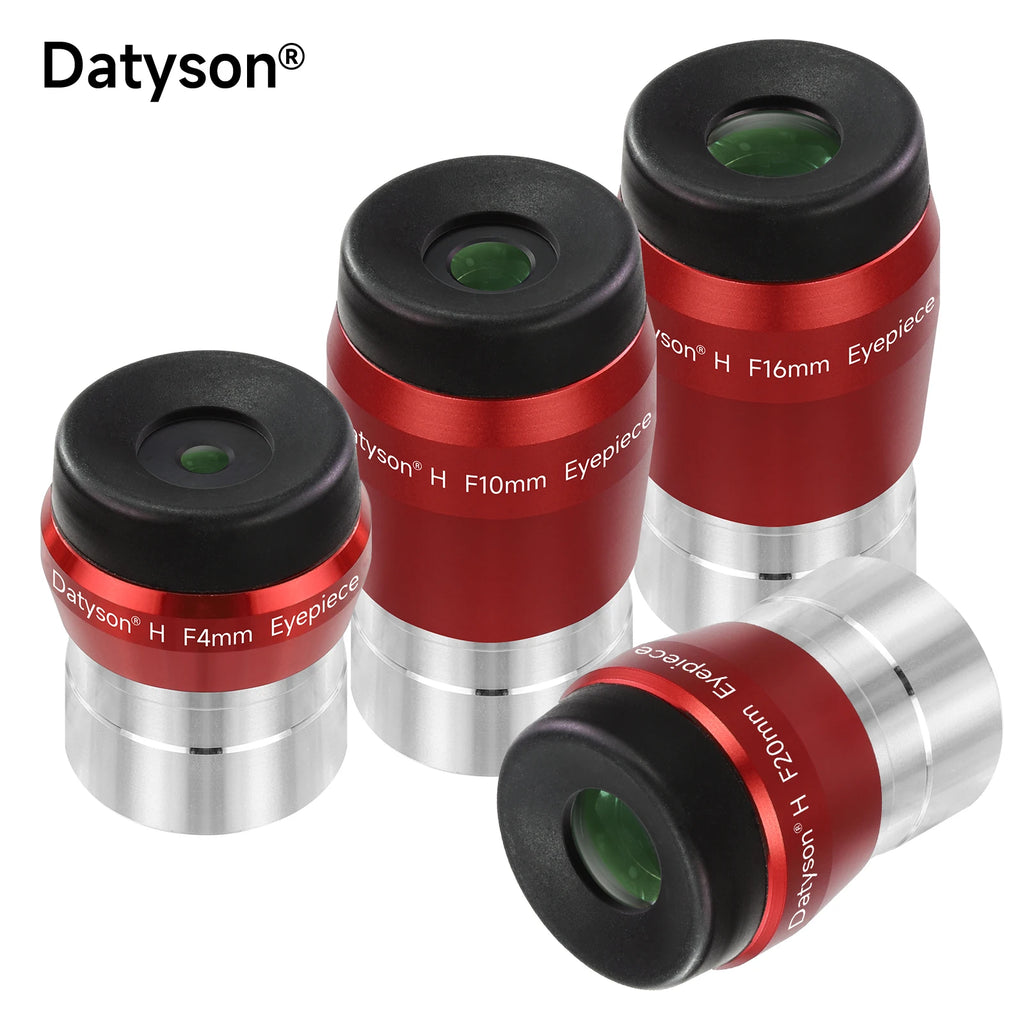Datyson 1.25' Telescope Eyepiece 4mm 10mm 16mm 20mm Optional- FMC Coated Huygens Eyepieces for Planetary & Deep Sky Observation