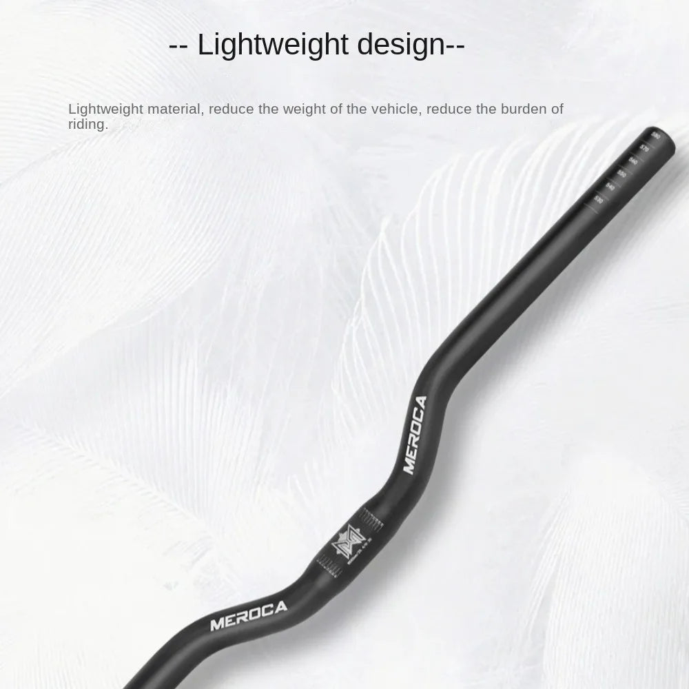 MEROCA Bike Handlebar 25.4X540/580mm Aluminum Alloy Bicycle Riser Handlebar Straight/Swallow Cycling Accessories