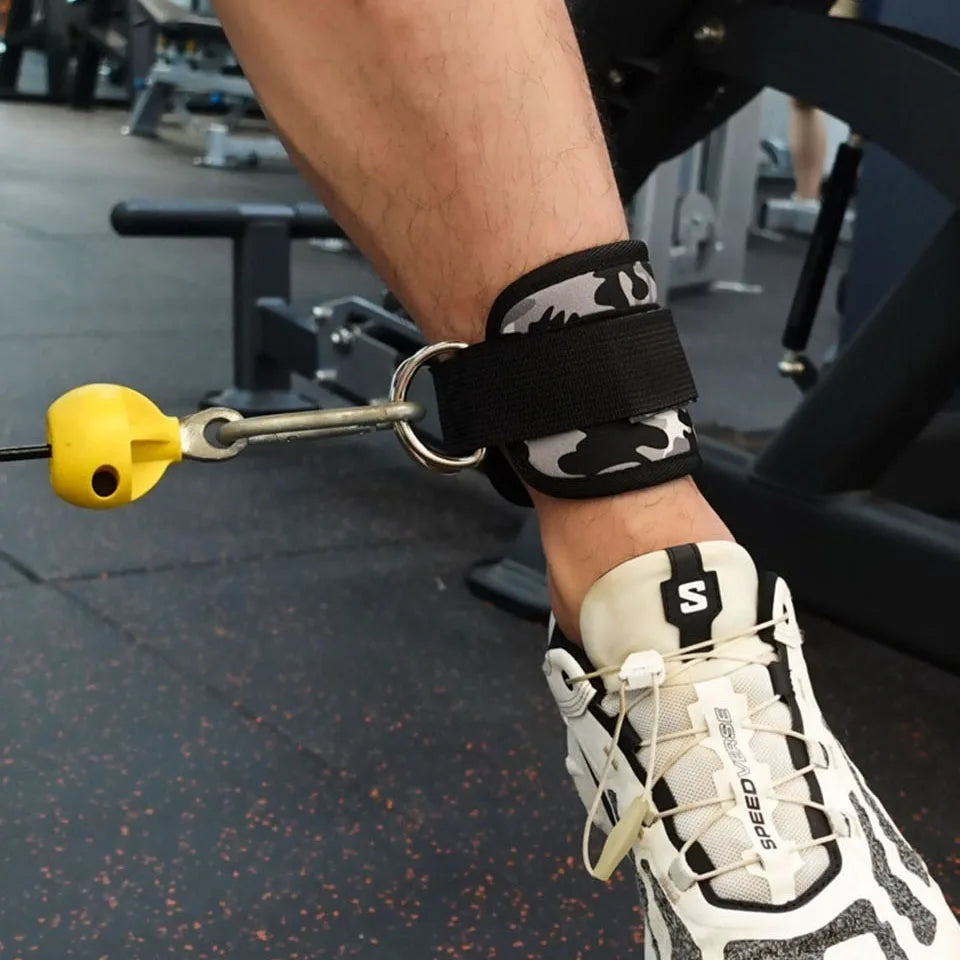 AOLIKES 1PCS Ankle Straps For Cable Machine Kickbacks, Glute Workouts, Lower Body Exercises - Adjustable Leg Straps with Padding