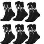 1/4/6 Pairs of Size 36-40 Children's and Women TC Mid Tube Glued Football Non Slip Socks for Sports Training and Competition