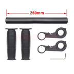 Black Bicycle Handlebar 250mm Length Removable Bicycle Children's Armrest Durable Ergonomic Design Armrest Bracket