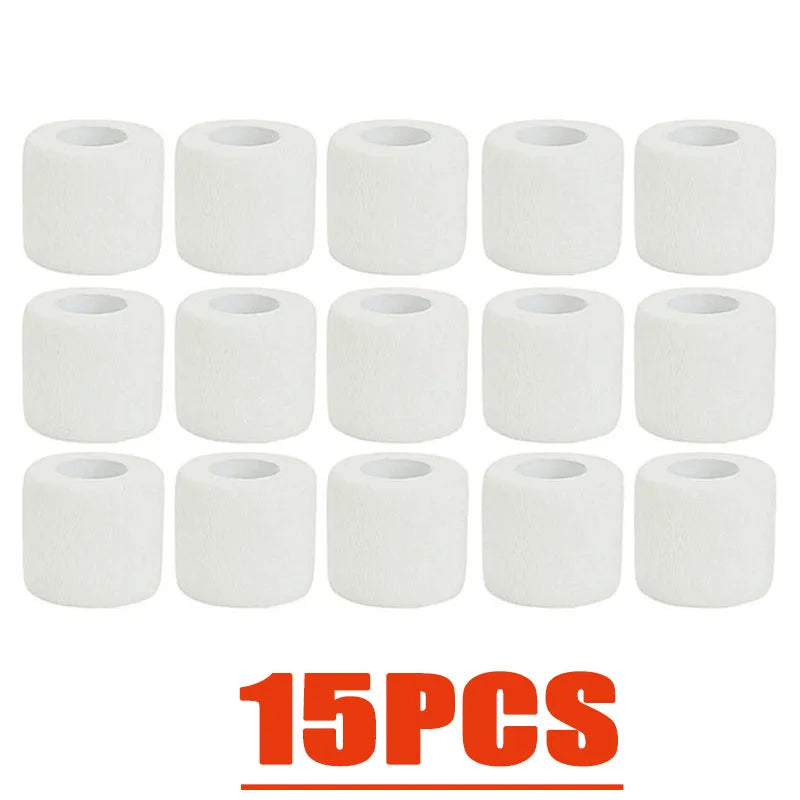 3/6/12/24/30Pcs White First Aid Self Adhesive Cohesive Elasticity Bandages Sports Tape for Wrist Ankle Sprains & Swelling