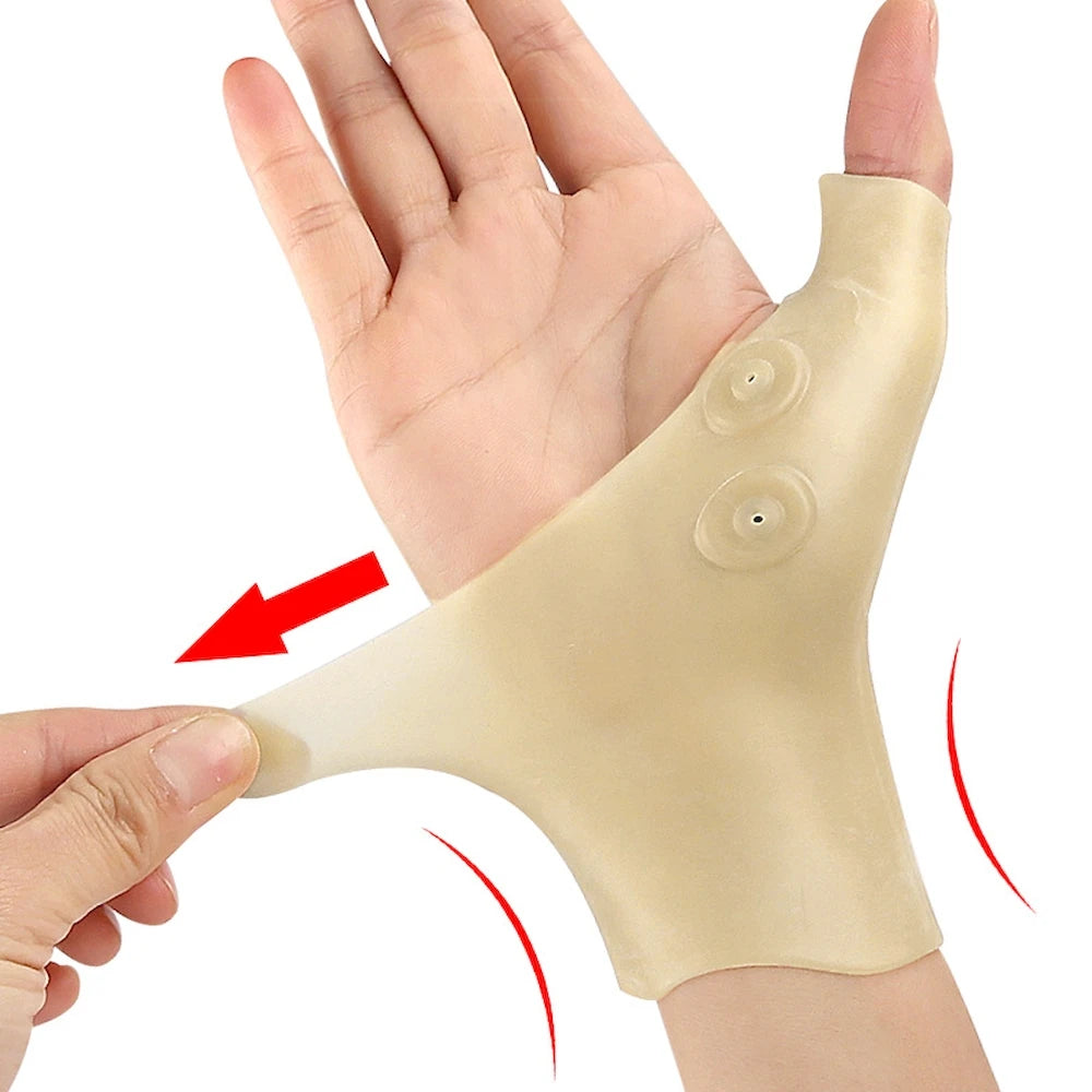 Magnetic Therapy Gloves for Wrist Pain Relief - 1PC Silicone Gel Support Gloves for Arthritis, Thumb & Hand Massage