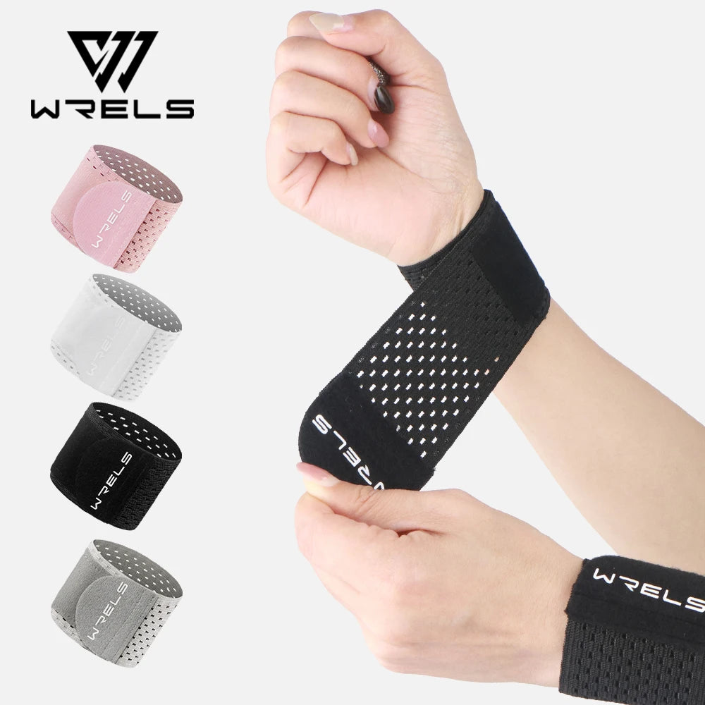 WRELS Wristband Wrapping Compression Sports Elastic Adjustable Wrist Guard Support Basketball Weight Training Wrist Wraps