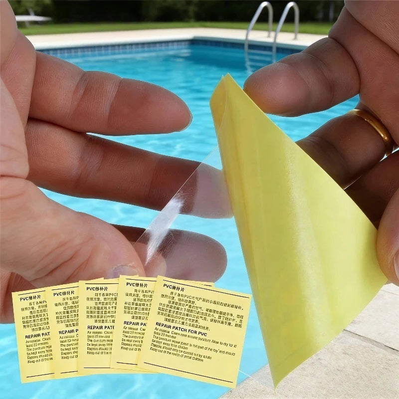 20pcs Inflatable Product Repair Patches Inflatable Boat/Bed/Sofa/Tent/Pool Bar Tray/Swimming Ring Leak Proof Sticker Transparent