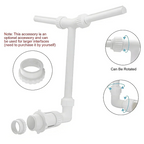 Adjustable Dual Spray Waterfall Fountain Swimming Pool Sprinkler Creative Sprayer with Fountain Bracket