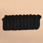 1/3/10Pairs Men's Ankle Socks Soft Breathable Stretchy Solid Color Low Cut Casual Sports Socks for Women Comfortable Fashionable
