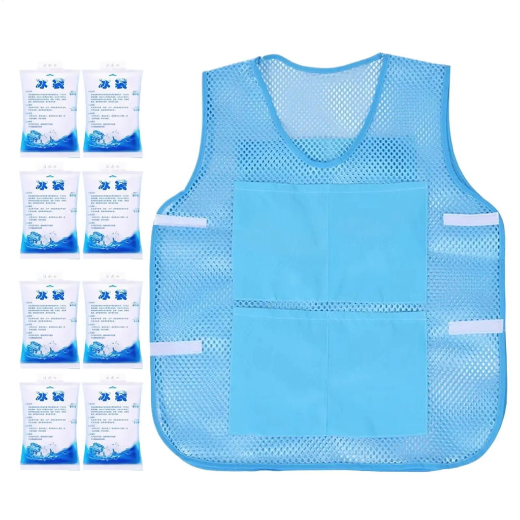 Cool Vest Body Cool Clothing with 8 Ice Packs Cold Wrap Gadgets Cooler Clothes Wearable Designed for Travel Day Work Summer