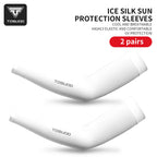 TOSUOD Ice Silk Bicycle Sleeves Summer Breathable Cycling Arm Protection Outdoor Sun UV Protect Sports MTB Road Bike Sleeves