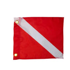 Dive Boat Flag (Alpha Flag) & Diver Down Flag (Scuba Flag) International Diving Underwater Sign