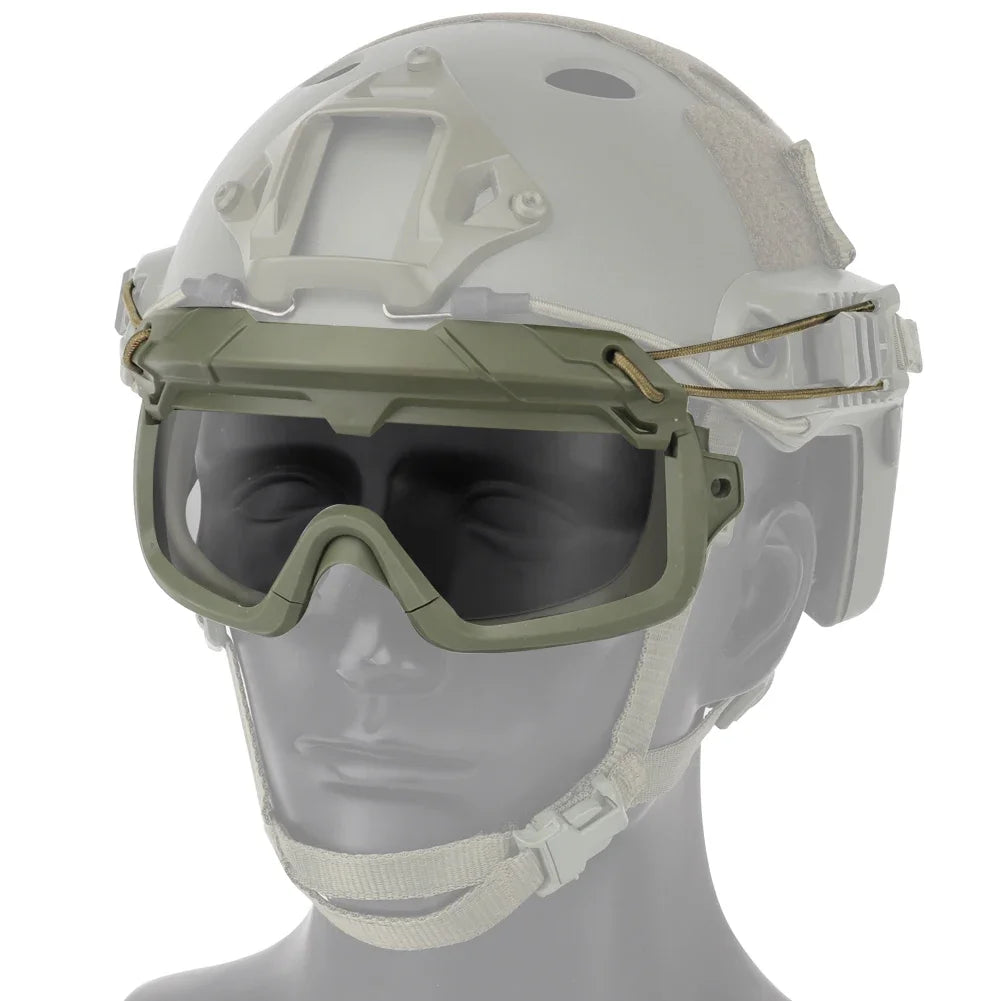 Tactical FAST Helmet Goggles Outdoor Airsoft Paintball Protective Glasses Sports Sunglasses Men Windproof Anti Fog Goggles