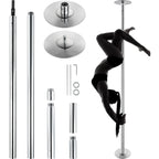 SucceBuy Professional Dancing Pole Spinning Static Dancing Pole Kit Portable Removable Pole 45mm Heavy-Duty Stainless Steel Pole