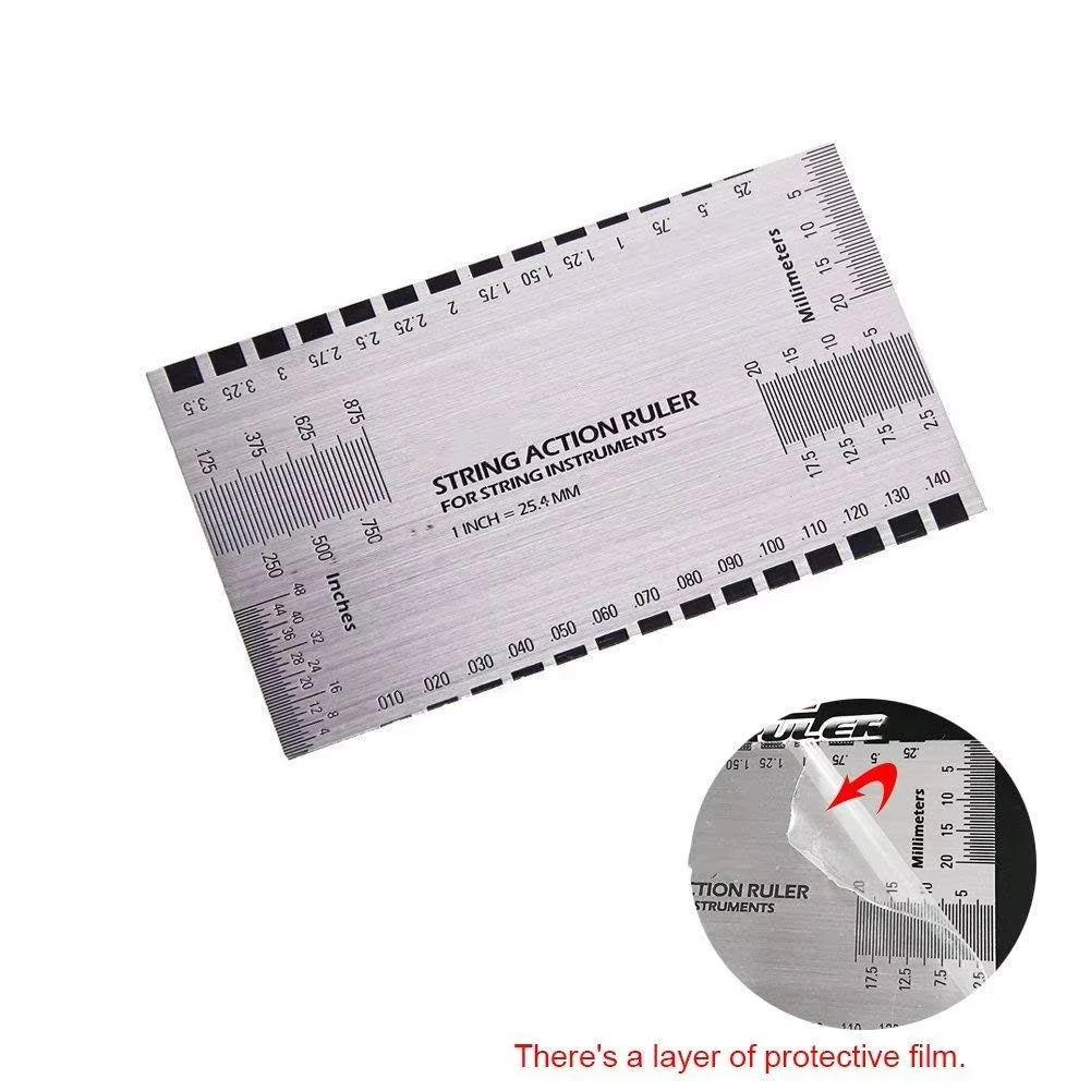 Miwayer Precision String Action Ruler – Professional Luthier Measuring Tool for Guitar, Ukulele, Bass, Banjo & Mandolin