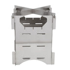 Outdoor Wood Burning Stove Stainless Steel Folding Mini Portable Cooker for Outdoor Camping Travel Hiking Picnic