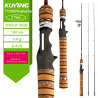 KUYING TETON Spinning Casting Rod For Fishing Lure Rods BFS Pole Carbon 0.8-8g 1-8lb FUJI Parts Baitcaster