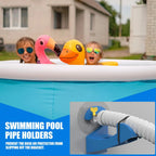 Pool Water Hose Holder 3Pcs Anti-Slip Tube Bracket Leak-Proof Swimming Pool Pipe Holders Accessories for Outdoor Garden Yard