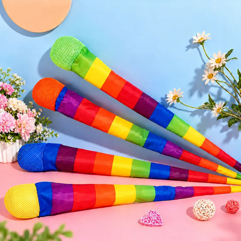 Rainbow Comet Ball Soft Tail 65cm Indoor Outdoor Sport Ball Throwing Receiving Ball Park Sports Relax Coordination Training Ball
