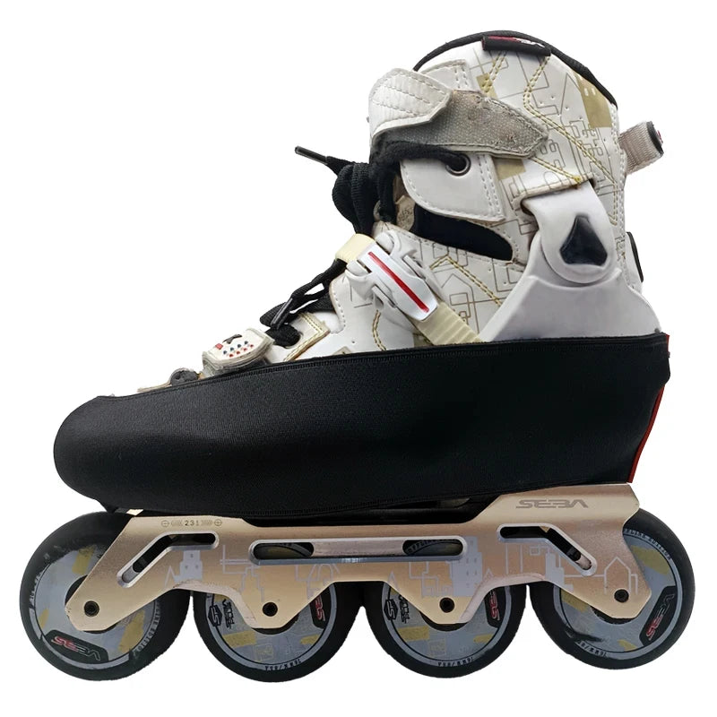 1 Pair of Wear-Resistant Shoe Covers, Thickened Shoe Covers, High Elasticity Inline Skating Shoes, Carbon Fiber Shoe Covers