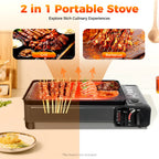 Portable Camping Grill Gas Stove Butane Gas Stove For Camping, Traveling, Trekking  0.25-0.3mpa 41.5*28*11cm