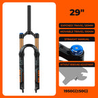 BOLANY Bike Air Fork 27.5/29inch 120mm Travel Oil Air Suspension Lightweight Magnesium Alloy Quick Release Bicycle Fork