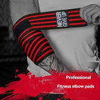 Sports Elbow Guard Winding Pressure Elbow Pad Bench Press Weightlifting Protective Gear Gym Equipment Booster Stripe