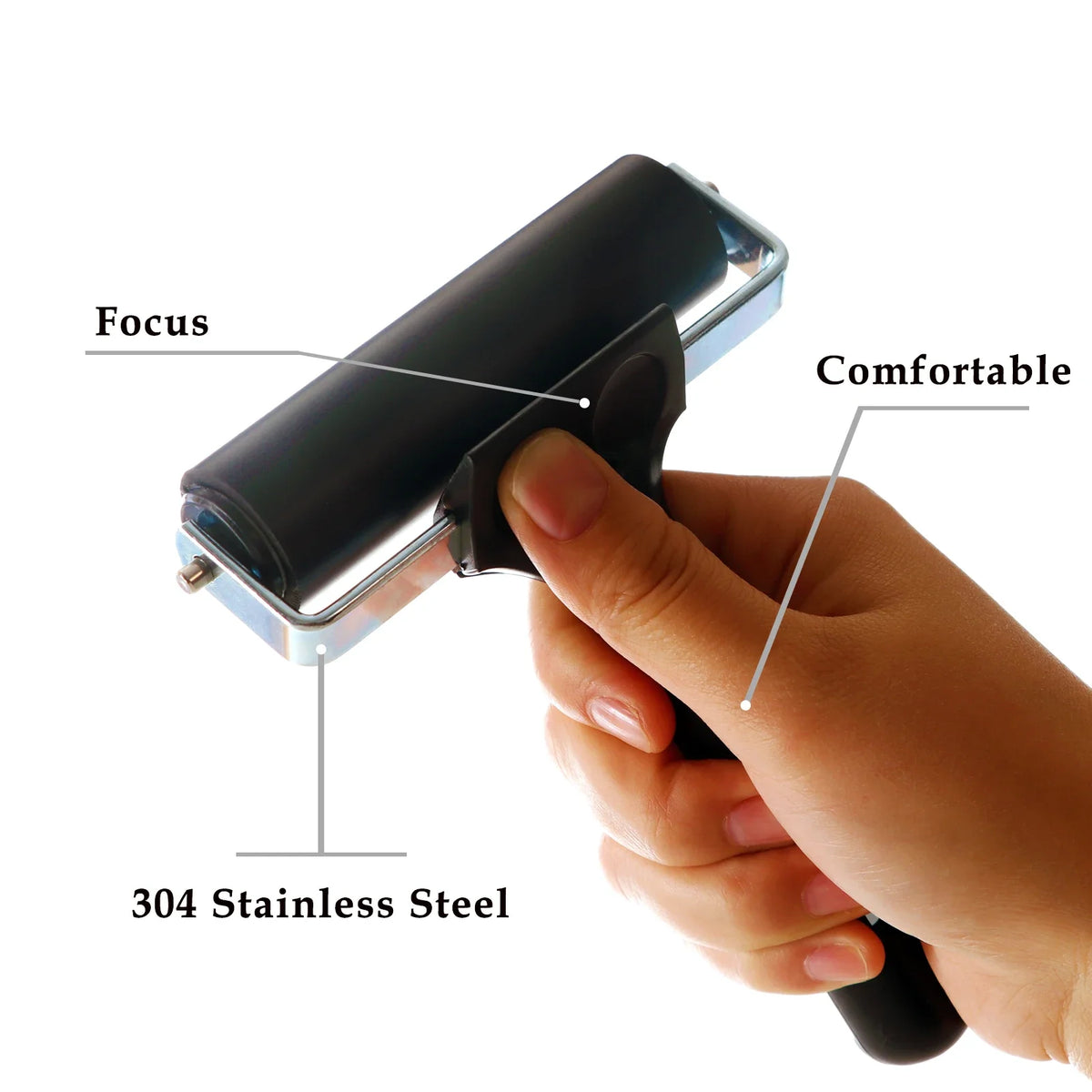 100mm Rubber Pressure Roller Install Tool Stamping Bearing Art Craft Wall Painting Car Soundproofing for Boat Decking to Install