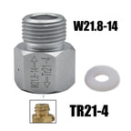 CO2 Cylinder Soda Water Accessories TR21-4 to W21.8-14 Convert Adapter For Aquarium Fish Homebrew Beer Corny Keg Co2 Accessories