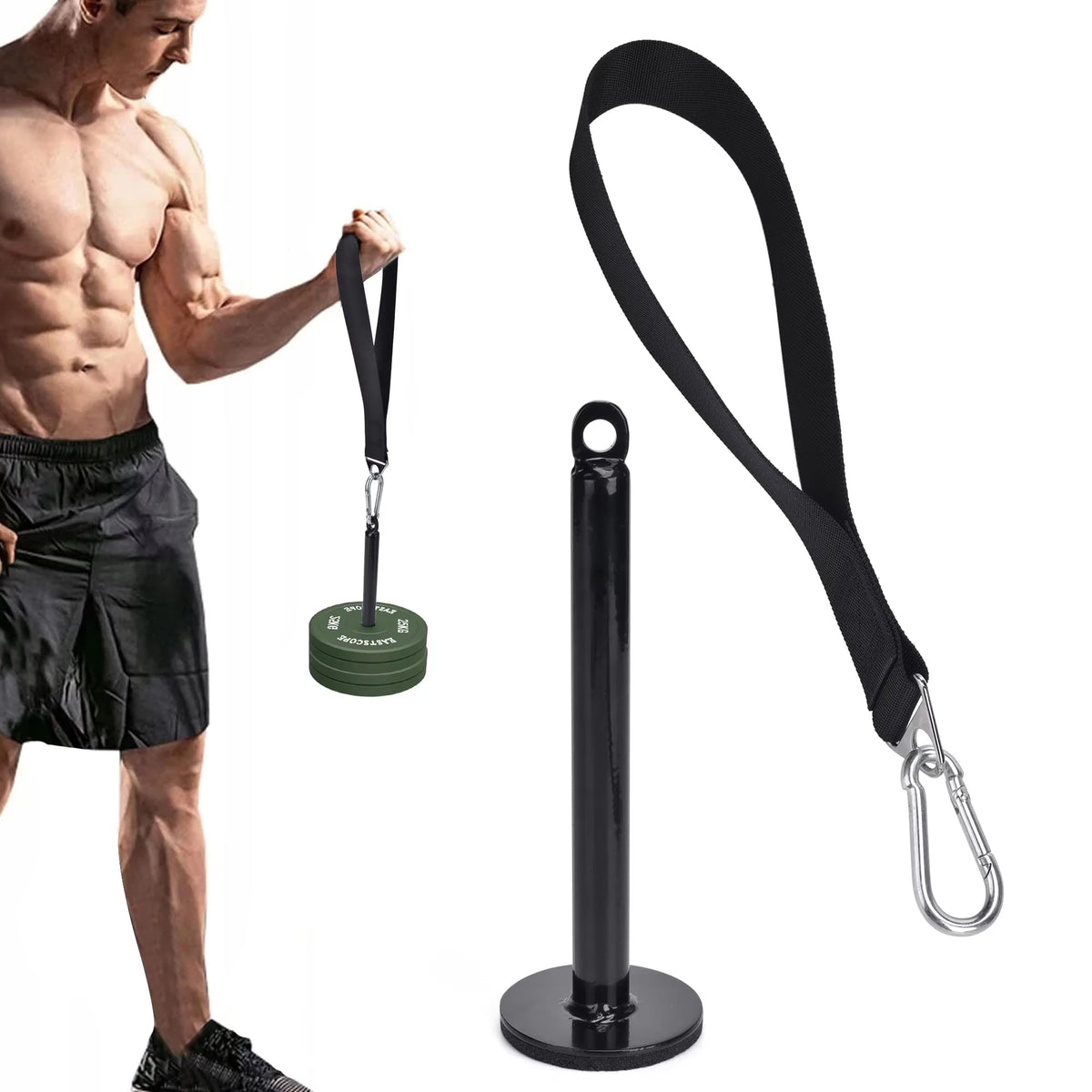 Fitness Arm Wrestling Training Strap Forearm Wrist Strengthener Arm Blaster Hand Grip Band For Gym Cable Machine WeightLifting