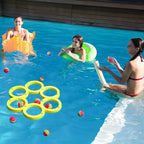 Swimming Pool Toss Game, Fun Splash Water Sports Floating Pool Toys, Durable EVA Material, Water Throwing Game Random Color Ball