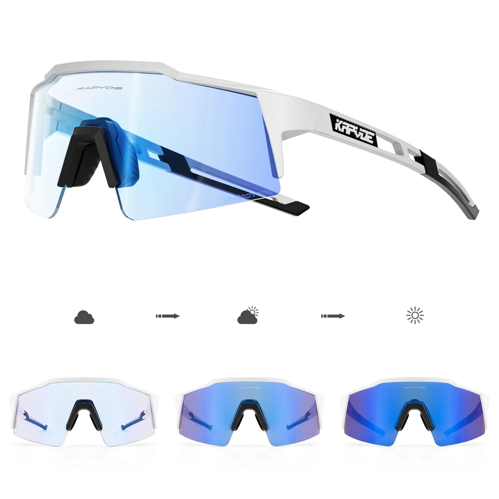 Kapvoe Bike Sunglasses Cycling Glasses for Man MTB Goggles Women Outdoor Camping Hiking Sports  UV400 Riding Bicycle Eyewear