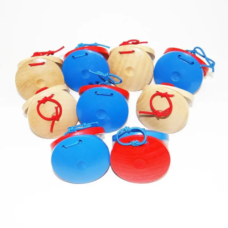 Wooden Musical Instrument Castanets Small Other Educational Toys Children Kids Rhythm