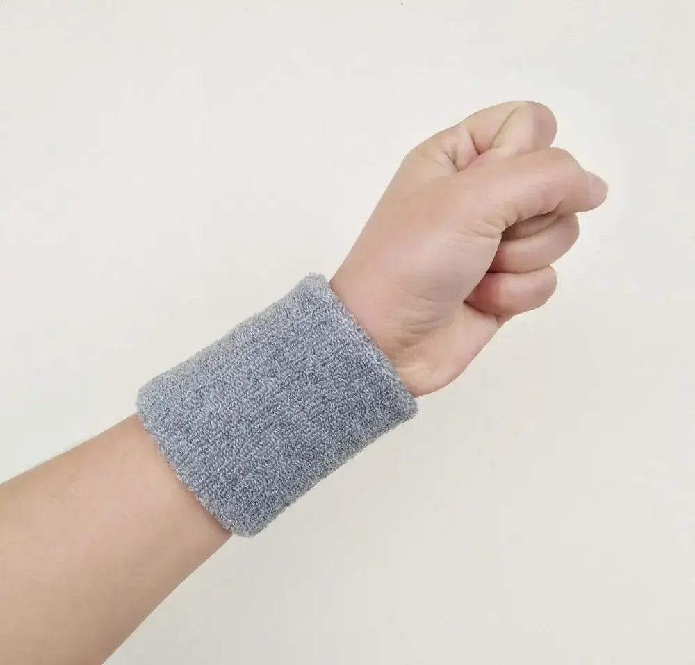 L XL Wristband Sport Sweatband Hand Band Sweat Wrist Support Brace Wrap Guards for Gym Volleyball Basketball Tennis Wrist Band