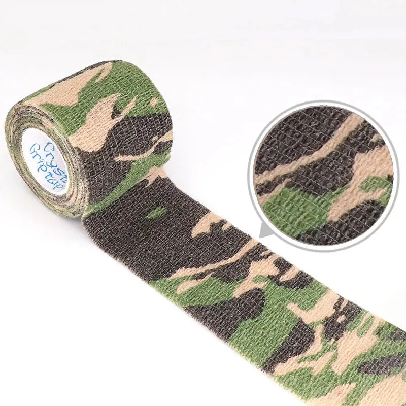 6Pcs Grass Camouflage Sport Self Adhesive Elastic Bandage Wrap Tape Elastoplast For Knee Support Pads Finger Ankle Palm