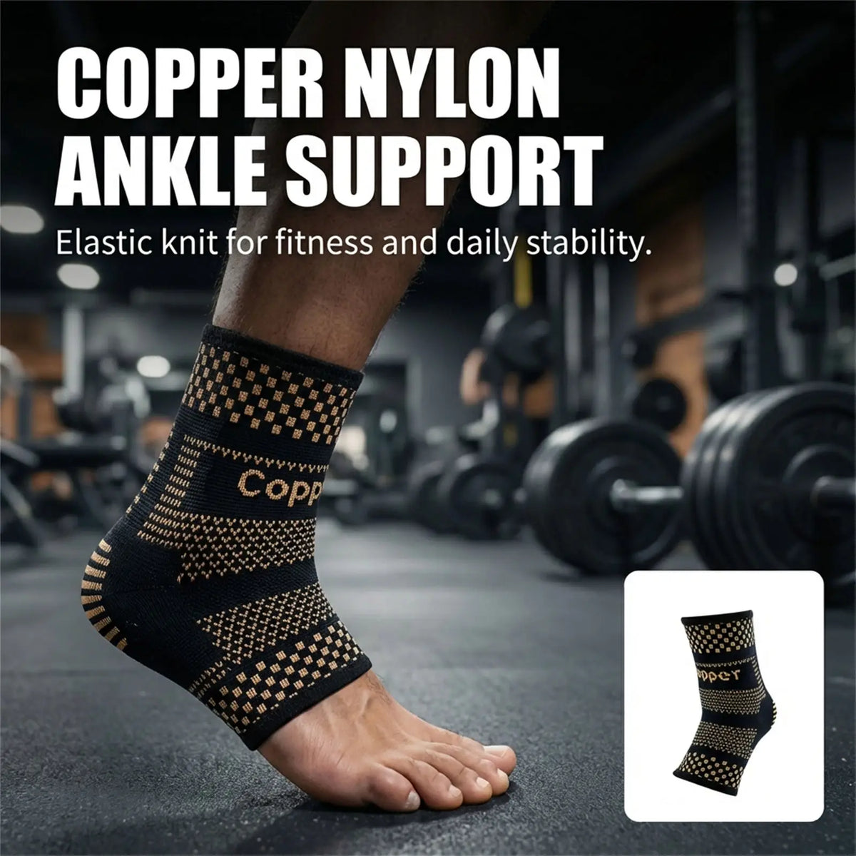 Copper Ion Wrist Support With Feature For Gym And Outdoor Sports