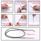 Paracord Knitting Tool Set Aluminium Parachute Cord Needles Bracelets DIY Weave Tool Umbrella Rope