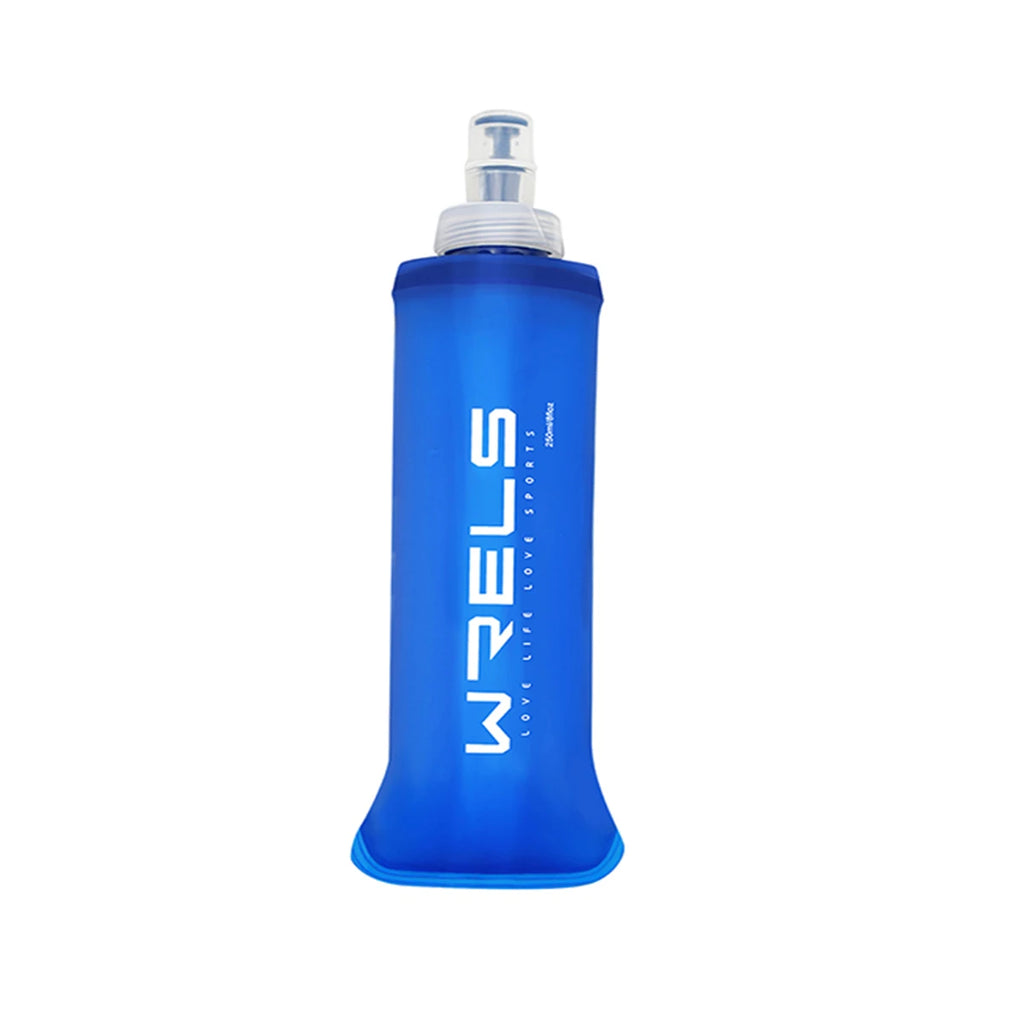 WRELS Camping Soft Water Bottle Drinking Sport Folding Bag Flask Outdoor Running Hydration Pack Waist Bicycle BPA Free