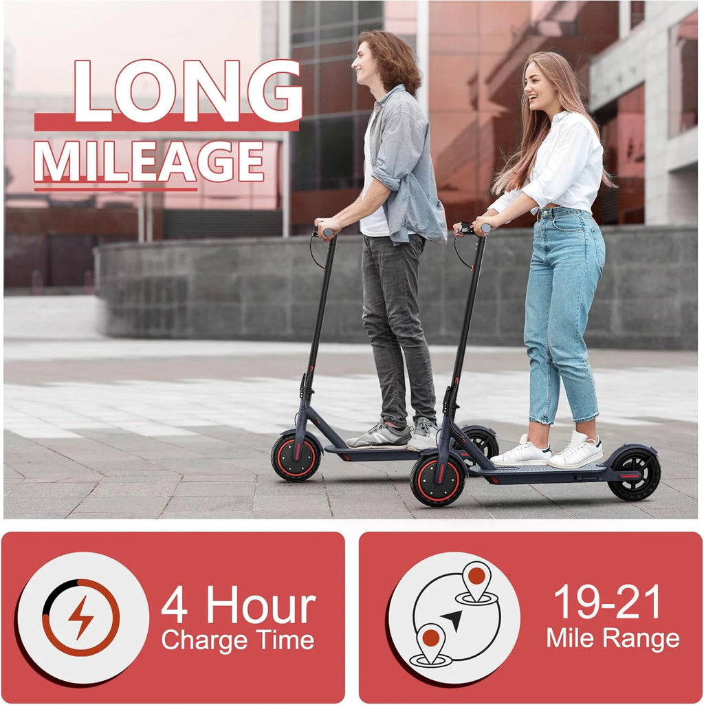 LADPED Electric Scooter 350W 19mph Max Speed Smart APP Control Scooter Shock-absorbing Anti-skid ‎8.5 inches Folding Waterproof E-Scooter