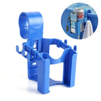 Pool Cup Holder Poolside Hanging Storage Basket with Hooks No Drill Hanging Organizer Plastic Drinks Cup Holder Pool Accessories