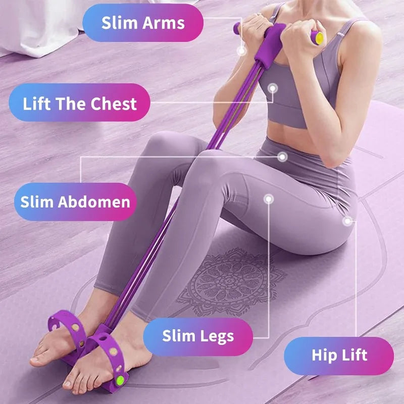 Multi-Scenario Resistance Trainer, 38cm/14.96in, Lightweight & Compact, for Slimming Abdomen,Lifting Chest & Hip, Indoor/Outdoor