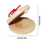 Wooden Musical Instrument Castanets Small Other Educational Toys Children Kids Rhythm