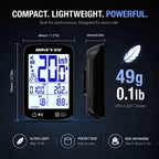 BIKEVEE Newest 2.4-inch LCD Smart Digital Screen Multifunctional USB Rechargeable Wireless GPS Bike Computer 5.3 Bluetooth Outdoor Riding Bicycle Speedometer Odometer Stopwatch Tracker with Auto Backlight Cyclocomputer Bike A