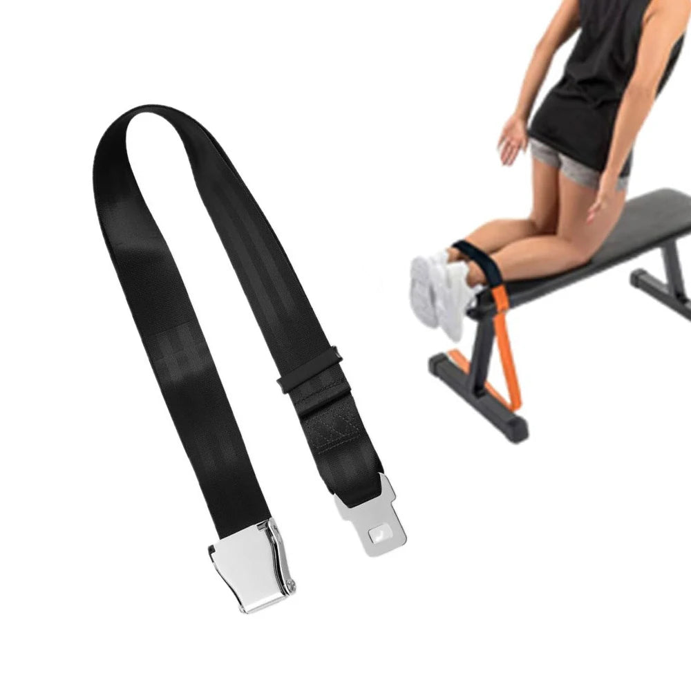 Nordic Hamstring Curl Strap with Quick-Release Buckle Adjustable Leg Strap for Nordic Curls Leg Extensions Home Gym Workout