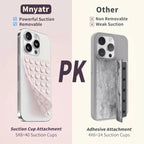 2pcs Double-Sided Silicone Suction Cup Phone Stand for Iphone  Android  Adjustable Angle for Makeup Fitness Yoga Binge-Watching