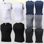 Compression Tank Top Mens Gym Shirt Sleeveless Quick Dry Printing Sportswear Men Fitness Bodybuilding Vest Workout Muscle Top ﻿