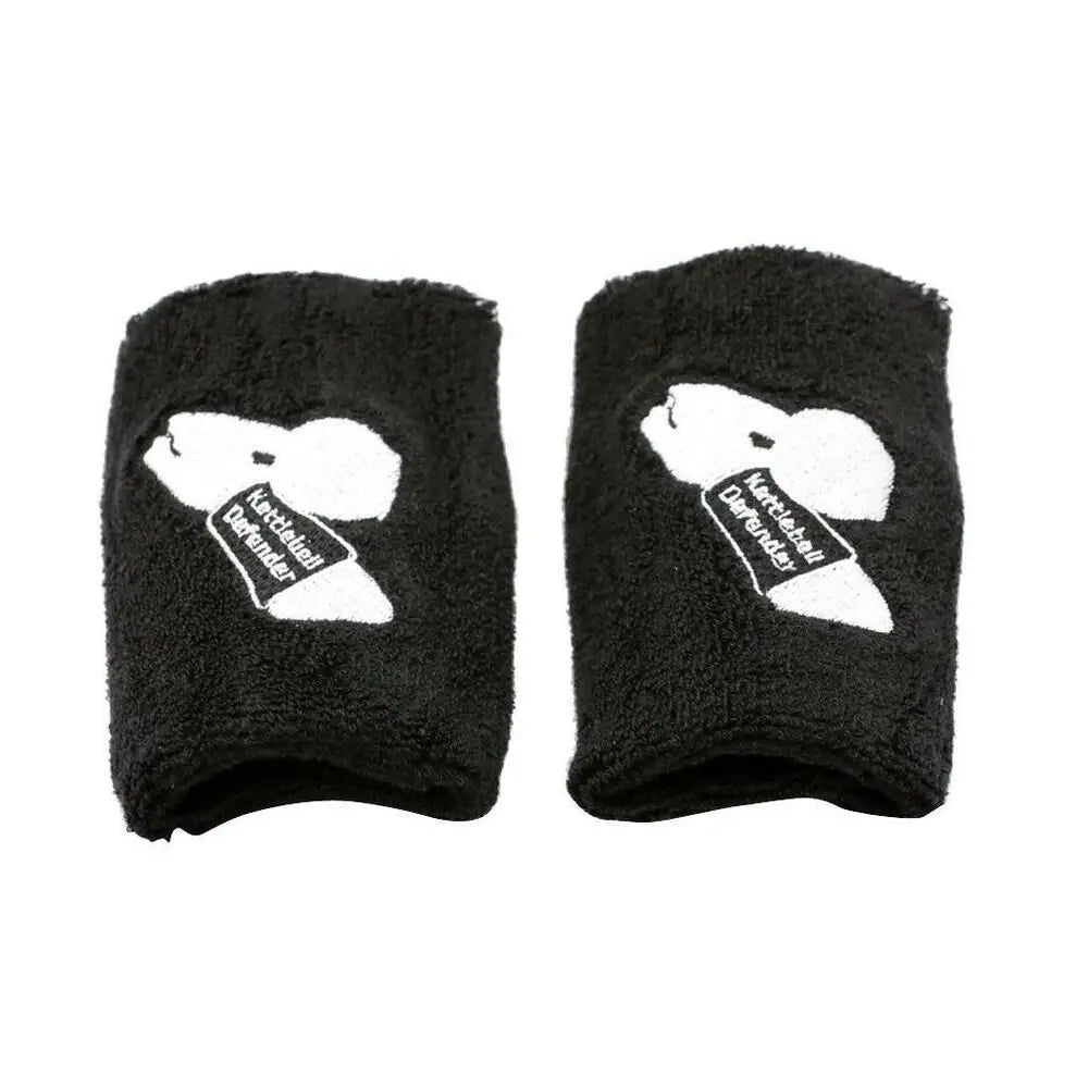 1Pair Cotton Kettlebell Wrist Guard Sweat-absorbing Black Wrist Guard Protector Comfortable 1Pair Protecting the wrist