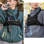 Front Chest Bag Camping Vest Backpack for Men Women Running Tactical Pack Sports Outdoor Cycling Running Fishing Travel Rig Bag