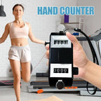 Handheld Tally Counter 4-Digit Number Count Clicker Counter Pitch Counter for Coaching Golf Contest double head counter fitting