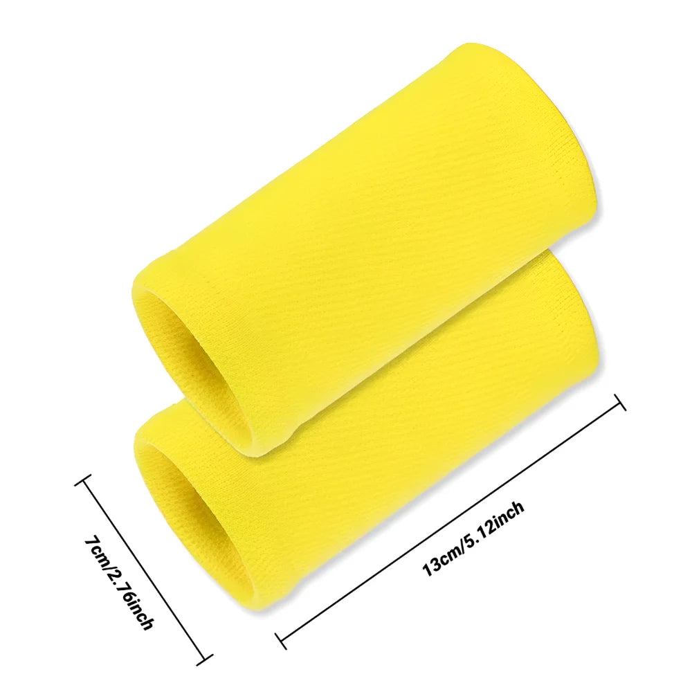 Wrist Sweatband Made By High Elastic Meterial Comfortable Pressure Protection Athletic Wristbands Armbands Sports Tennis Bands