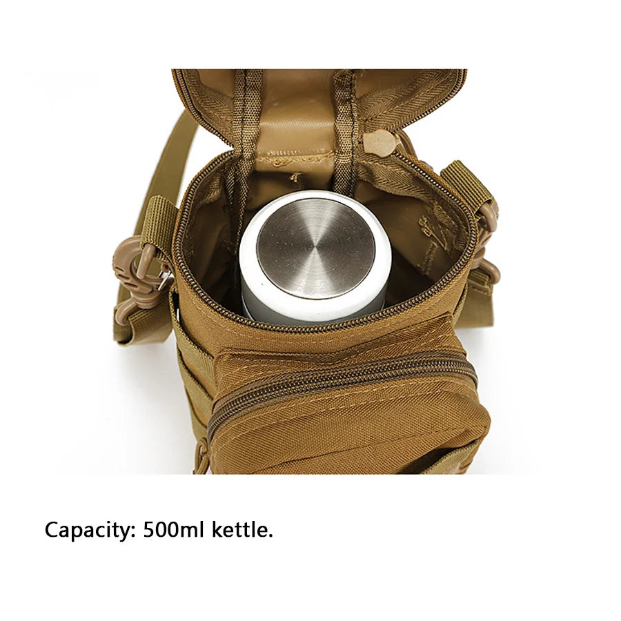 New water bottle hanging bag, camping, cycling, sports and leisure multifunctional shoulder bag, new water bottle hanging bag